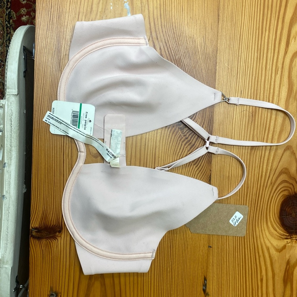 Free People Ari Underwire Scuba Bra in Mooncake